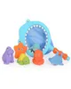 Babybadspielzeug für Kleinkinder Tub Haifischfischerteich Plastik Tiere Spielzeug schwimmend Säugling weiche verschiedene Charaktere R7RB SH1909121264169