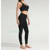 Womens Designer Yoga Sportwear Tracksuits Fitness Leggings Fit Two Piece Set Gym Wear Clothes Bh High midjebyxa Active SU5250695 45oa
