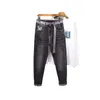 2024年のメンズジーンズデザイナーマイクロハーラン4シーズン新しいファッションブランドプリントPi Shuai Elastic Slim Fit Small Feet Thin Crop Pants 7FXW