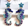 Altri nuovi design Orecchini a forma di cavalcata lunghi a forma di cavalcatura di alta qualità Cristalli oliati di alta qualità Cancellazione di gioielli di moda per le orecchie per donne 240419