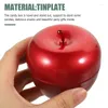 Lagringsflaskor 10st mini Box Apple-Design Tinplate Apple-Shape Candy Container Home Supplies Decor Bonbonniere