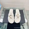 Slippers Metal Buckle Pleated Sloping Heel Flip Flops for Women in the Summer of Sheepskin Diamond Grid Flat Bottomed Sandals External Wear