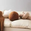 Pillow Home Plush Cover Boucle Fell Dekorative Kissen werfen Teddy Samtdekoration