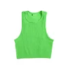 Women U Yoga Bra Align Tank Outfit Summer Sexy T Shirt Solid Crop Tops Sleeveless Fashion Vest Seamless Ribbed Airbrush Real Goddess TankEspresso private brand 12777