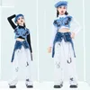 Scene Wear Kpop Girls Jazz Dance Clothes Butterfly Vest Navel Tops Pants Kids Hip Hop Performance Costume Festival Outfit BL12445