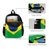 Sac à dos brésilien brésilien drapeau national sac à dos pour les adolescents scolaires filles sacs de voyage brazil brasil e aval progresso sele ?? o brasileira de