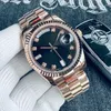 Mens Watch Designer Watches High Quality Day Date 3AAA Top Gold Diamond Ring 40/36mm Automatic Mechanical Watch 904L Stainless Steel Sapphire Waterproof With Box