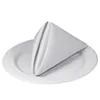 12pcs 100% COTTON RESTAURANT DINNER CLOTH LINEN WHITE 50x50cm PREMIUM HOTEL NAPKINS