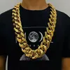 Chains Width 35Mm 45Mm Personality Large Chain Thick Gold Necklace Men Domineering Hip Hop Goth Halloween Treasure Riche Jewelry G2370 Dhbbf