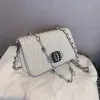 Portefeuilles sacs à main en cuir de haute qualité Handle de la chaîne de marque Sacs de messager des épaules pour femme diamant carrée sac à main le porte-monnaie