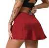 L Плиссированная теннисная юбка Женская спортивная одежда спортивные шорты Женщины на открытом воздухе бег фитнес -танце