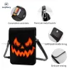 Sacs Halloween Pumpkin Sac Fashion Fonction de téléphone mobile drôle Sac en cuir Travail Femelle Sacs