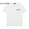 24SS High Street Trendy Half Manched Letter Imprimé Hip-Hop Loose Casual Round Neck Short T-shirt pour les hommes et les femmes