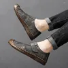 Casual schoenen Men Heren Loafers Kwaliteit Lederen flats mocassins Big Size 38-47