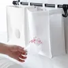 Storage Bags Wall Mounted Bag Kitchen Garbage With Hook And Round Extraction Port Hangings Closet Organizer For