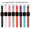 Дизайнерский ремень часовой полосы для Apple Watch Band 42mm iwatch 6 5 4 3 2 полосы роскошные кожаные ремни браслет мода