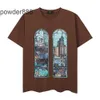 24 High Street Trendy Half Manched Summer Nouvel imprimé architectural urbain T-shirt en vrac