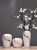 花瓶セラミックフラワーアレンジメント装飾ダイニングテーブルリビングルーム廊下テレビキャビネットドライ