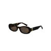 Designer de óculos Mui Mulheres Tortoise Shell European American Style Novos óculos de sol ova