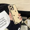 Top Fashion Designer Mobile Phone Case pour iPhone 15 14 Plus 13 12 Pro Max 11 Protection en cuir Full Back Shell TPU Frame d'amortisseur LETTER COMMUTER