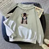 Women's Hoodies Anime Eyes Women Harajuku grappige streetwear fleece shirt sweater met capuchonhoedkap