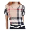 Designer Women T-Shirt Fashion England Striped Women's Sleeve Autumn Casual Color Matching Long-sleeved Shirt T-shirt Female O-Neck Cotton T shirts