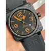 Bell und Ross Designer Top aaa Super Männer Uhr Automatische mechanische Uhr Bellbraun Leder Schwarze Ross Gummi -Armbanduhr