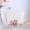 Cosmetic Bags Women Makeup Storage Bag With Zipper Quilted Pouch Cotton Floral Printed Large Capacity Female Girls Set