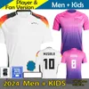 2024 Fans Spieler Version Germanys Fußballtrikots grüne rote Frauen Männer Kinder Kit Hummer