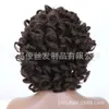 Человеческие вьющиеся парики жены афро парик маленькие кудрявые волосы короткие вьющиеся волосы Синтетические волокно -волокно