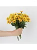 Kwiaty dekoracyjne 2 paczki sztuczne słoneczniki bukiety 44 głowy z łodygami żółte sztuczne słońce na wesele urodziny wystrój domu
