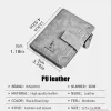 Portefeuilles RFID Zipper Men's Leather Wallet Carte Solder pour hommes et femmes Bag Money Travel Coin Purse