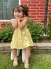 Sukienki dla dziewcząt 0-2 lat lato maluchowe sukienka bez rękawów