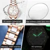 Armbanduhr Oelvs Women's Watch Rosegold Diamant Automatisch mechanisch elegant wasserdichte Keramikgurt