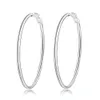 Autres boucles d'oreilles de cerceau rond en argent sterling en argent sterling pour femmes 2022 tendance exagérée boucle d'oreille de boucle d'oreille Noël gaabou 240419