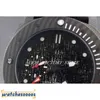 Luxe horloge polshorloges luxe klassieke p automatische beweging 47 mm carbotech tegen de klok in zwarte rubberen rubberen duik heren WatcheSer Watch Liu XGM8