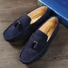 Casual Shoes Men Loafers Fashion Designer Mens Italian Flats Leather Moccasins Soft Boat Footwear Handmade