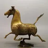 Decorative Figurines Copper Statue Wholesale Of Pure Horse Flying Swallow Twelve Zodiac Horses Ornaments Living Room Brass Ornamen