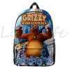 Rugzakken Cartoon Grizzy en de Lemmings Backpack Oxford Notebook Backpacks Boys Schoolbag Children Bookbag Zipper Travel Bag Rucksack