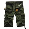 Cargo Shorts Men Cool Solid Color Summer Cotton Fashion Casual Short Pants Brand Clothing Comfortable Camo 240412