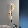 Wall Lamp Modern Living Room Line Silicone Note Nordic Minimalist Creative Art Bedroom Bedside Lighting Fixture