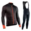 레이싱 세트 2024 가을 사이클링 저지 세트 의류 정장 Maillot Cyclisme Homme Mens Long Sleeve MTB 자전거 도로 바지 Bib Ropa Sport