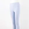 Дизайнерские брюки Lulumon Women's Legnings с высокой талией для йоги для внешнего износа выровняйте подъему бедра быстрое высыхание и обнаженные спортивные и фитнес -брюки