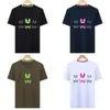 心理バニーシャツ夏のメンズTシャツラビットプリント半袖カップルティーコットンビジネスTシャツPSYCO TEES 3XL I8VL