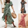 Casual Dresses Summer Dress Women Woman Beach Plus Size Sexy Red