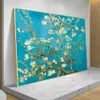 Van Gogh Almond Blossom berömd oljemålning Canvas Print Reproduktion Impressionist Flower Wall Art Bild Hemdekor Cuadros Unram