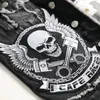 Black Skull Rightided da 2 pezzi da uomo SET FASHIL SLIM DENIM ENTRO DEI BACCHI SUPPIO DUE PEZI STUME CASUALE STUDE STREETTORI