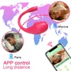Бруки Bluetooth G Spot Dildo Women Women Love Egg Wireless App Пульт дистанционное управление носить вибрационные трусики секс -игрушки для взрослых пары