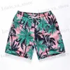 Мужские шорты гавайской тропической пальмы TR 3D Print Beach Shorts Men Strt Шорт -брюки Surf Board Shorts Summer Outdoor Sports Swim Swrunks T240419