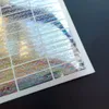 Holograficzne naklejki z naklejką na naklejkę gwarancyjną z unikalnym numerem seryjnym Safe Srebrne Sabresper Proof 1x3 cm 240418
